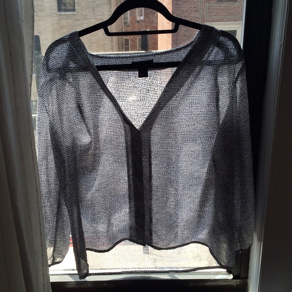 Black and White Patterned Blouse!
