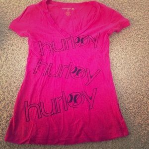 pink Hurley shirt