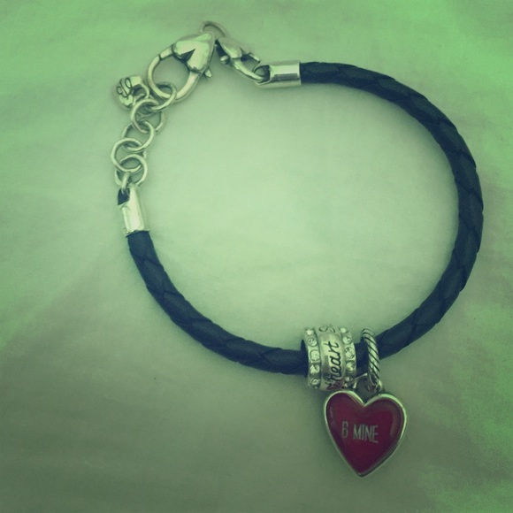Black leather Brighton bracelet