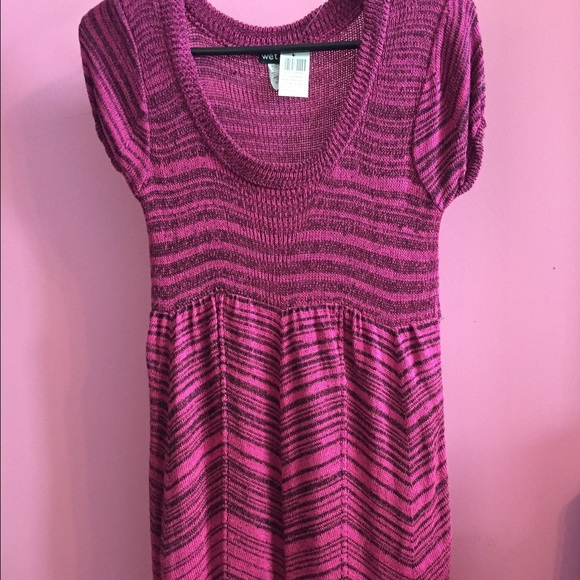 A sweater dress