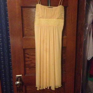 Yellow cocktail dress