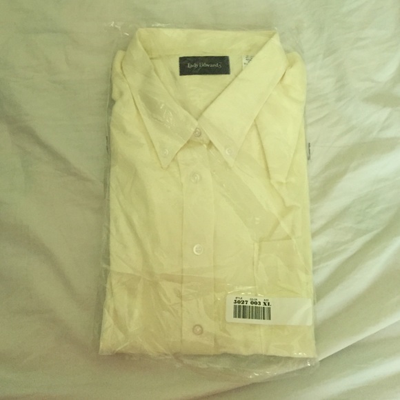 Yellow Button down collared shirt