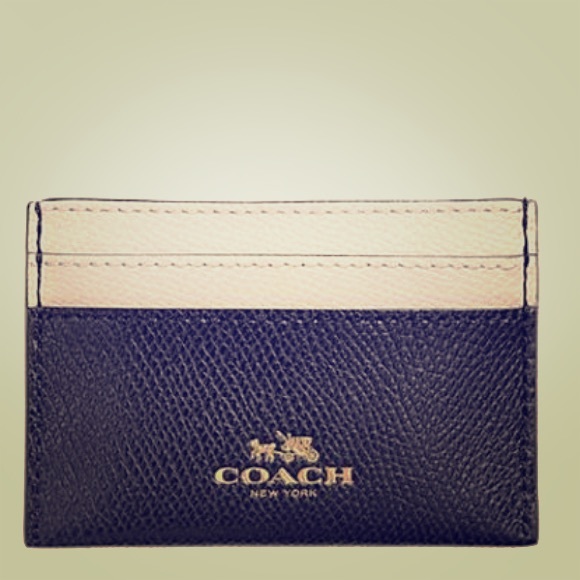 ✨SOLD✨Coach Card Case in Bi-color