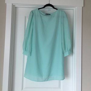 Lulu's mint shift dress