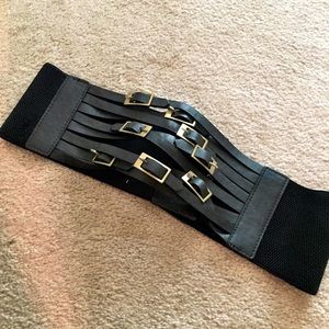 Black Corset Stretch Belt