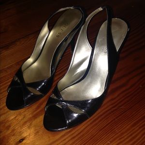 Guess Patent Leather Slingback Sandals