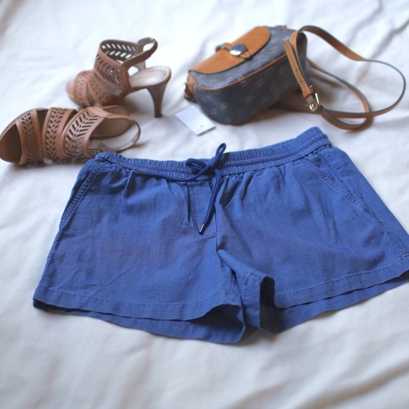 Super soft Chambray drawstring shorts. - Picture 2 of 3