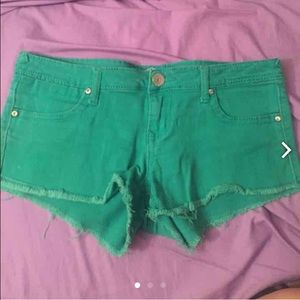 Green shorts