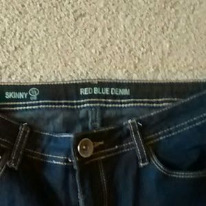 Dark blue skinny jeans 7/8
