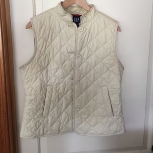 Gap cream colored vest.