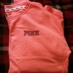 VS PINK Pullover in Coral