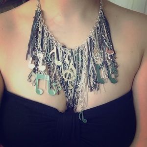 Harajuku lovers music necklace and earrings