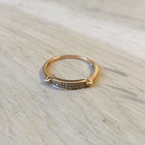 14 kt Rose Gold Pave Diamond Ring