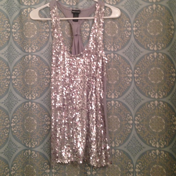 Silver Sequin Tank!