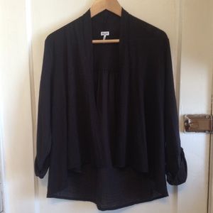 Splendid Black cotton jersey cardigan size s