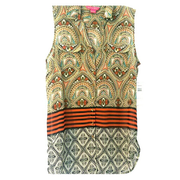 Sleeveless Button down shirt