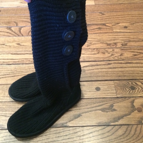 Black Knit Ugg boots
