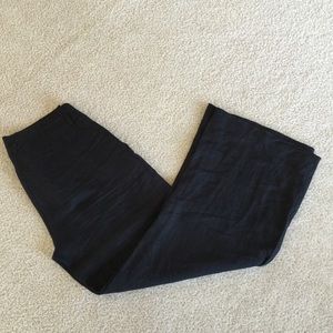 H&M Black Linen Wide Leg Pants