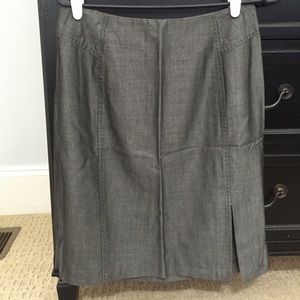 Pewter gray pencil skirt