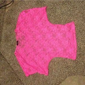 See Through Laced Top