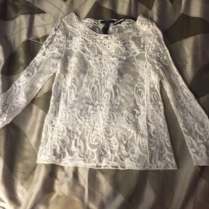 White lace/crochet blouse
