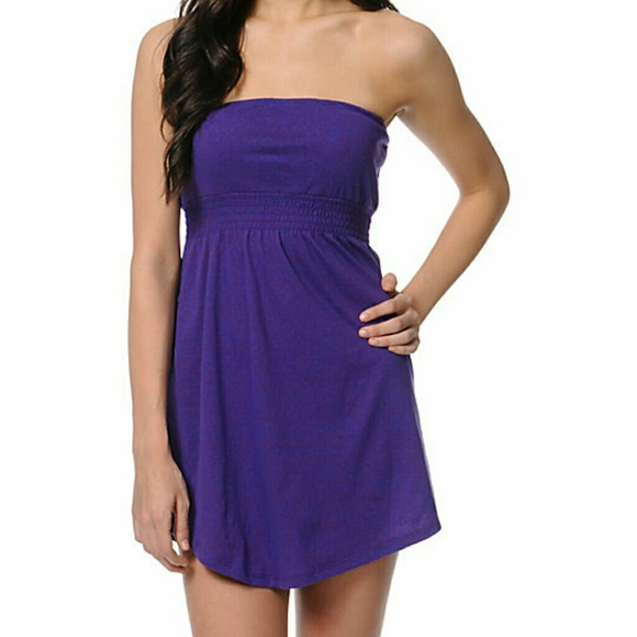 Empyre Purple Strapless Dress