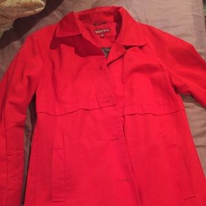 Red spring coat!