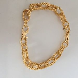 Bellezza 8.5" bold polished link bracelet yellow
