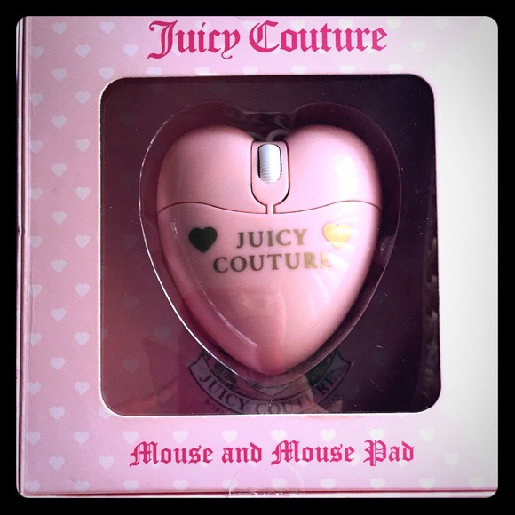 Juicy couture mouse and mouse pad