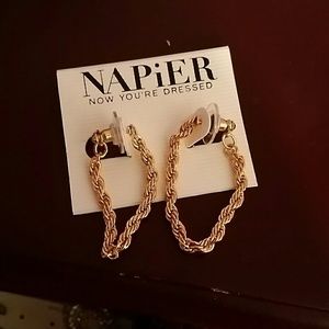 Gold colored earrings