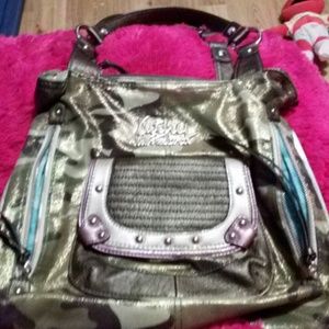 Camo kathy van zeeland purse