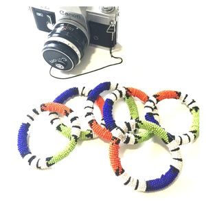Tribal Bali Beaded Bangles
