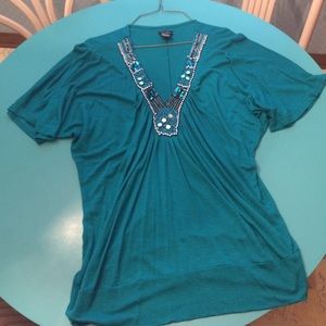 XL turquoise blue shirt