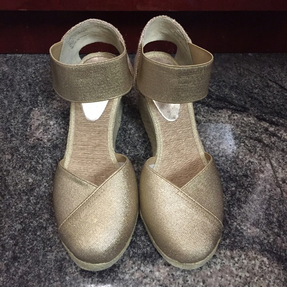 Lauren Ralph Lauren Charla Gold Espadrilles