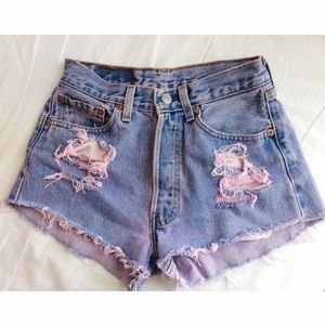 High Waisted Denim Shorts