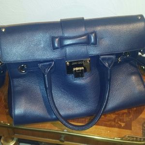 Jimmy choo "riley" leather and suede tote