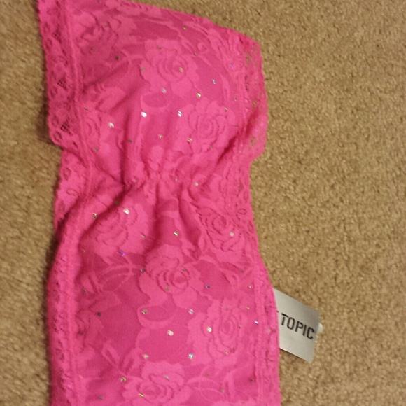 Bright pink bandeau - Picture 4 of 4
