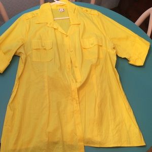yellow blouse size 2x