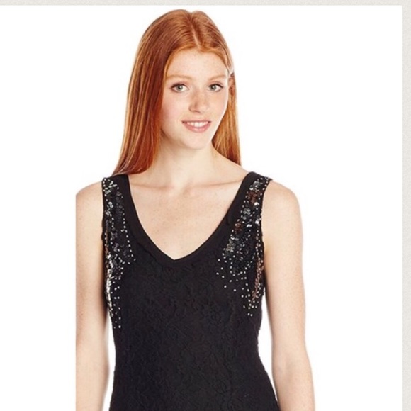 Sequined Miss Me High Lo Dress - Picture 3 of 4