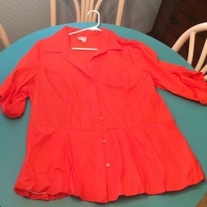 orange blouse 2x