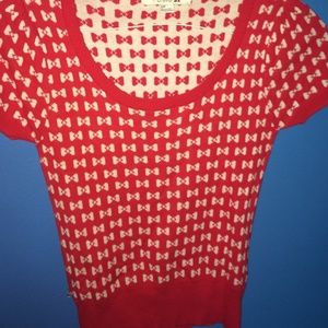 Red bow top