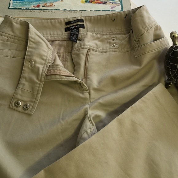 LAST CHANCE Style & CO. cropped Khakis - Picture 2 of 4