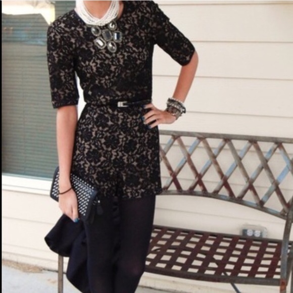 BCBG Max Azria black lace romper, NEW 🎉HP 7/21🎉