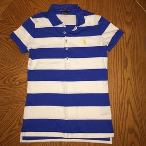 Blue/White Ralph Lauren Sport Collared Shirt