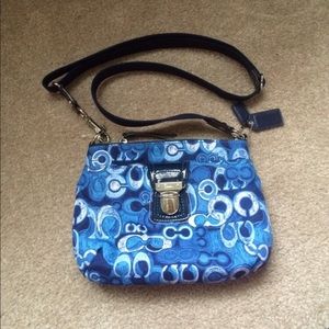 NWOT Coach Poppy Denim Crossbody