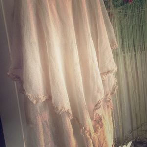 Lacey layering maxi skirt FP free people and slip