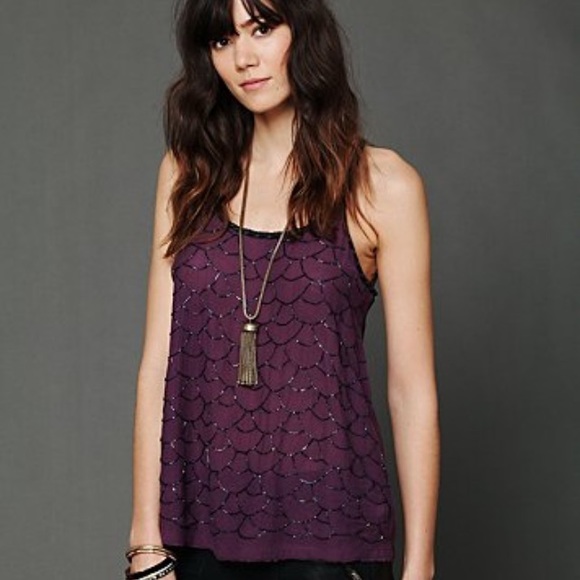 Fp free people sequin tank tunic twinkle toes - Picture 4 of 4