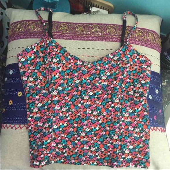 Floral Crop Tank