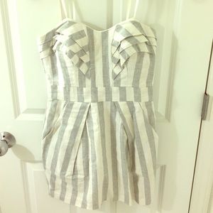 BCBGeneration strapless linen dress