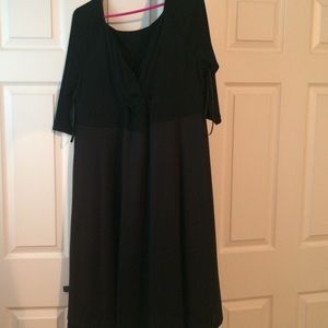 black v neck dress size 18/20